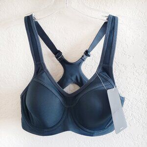 NWT Syrokan Sports Bra Size 32C Racerback Underwire Running New Forest Green